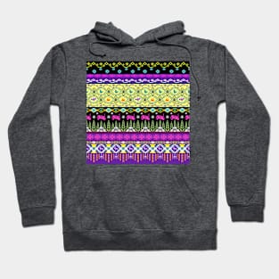 Cross stitch work ethnic pattern Hoodie